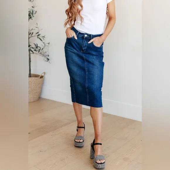NEW with tags JUDY BLUE denim skirt