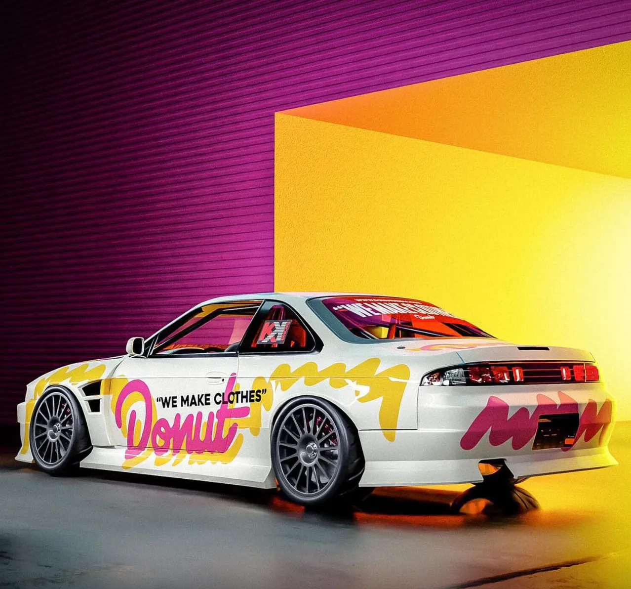 Nissan 240SX S14 Kouki 1997-1998 DM3 4 Piece Polyurethane Full Body Kit