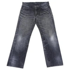 Number (N)ine Grey Wash Slim Straight Cropped Denim Jeans - 30