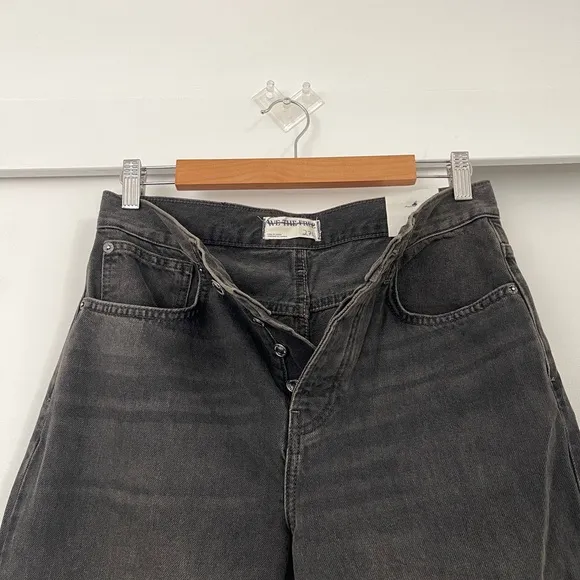 NWOT Free People Ripple Wide Leg Crop Jeans Size 27 Long