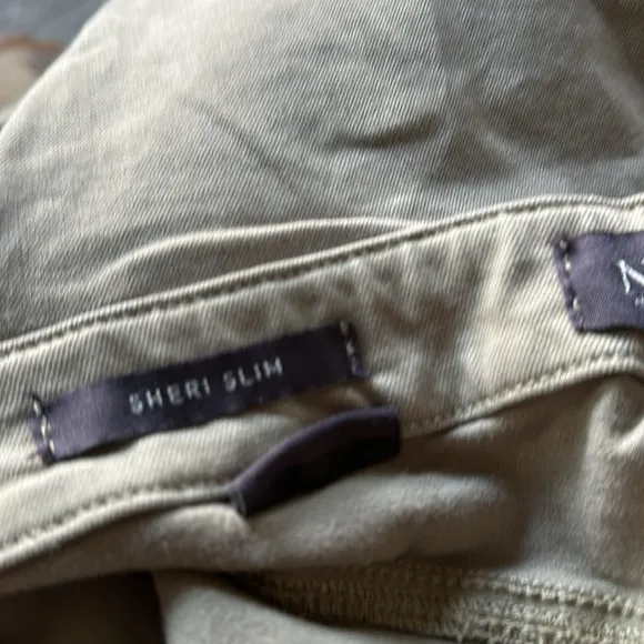 NWOT NYDJ Sheri Slim Cargo Jeans- GREEN