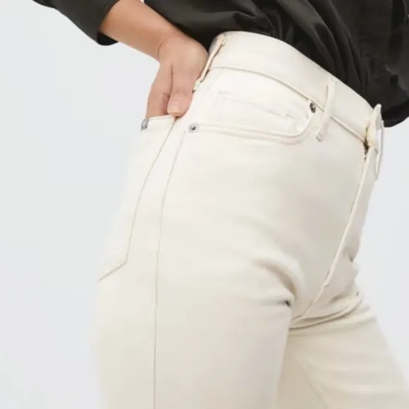 NWT Everlane The Original Cheeky Jean Womens 30 Ecru