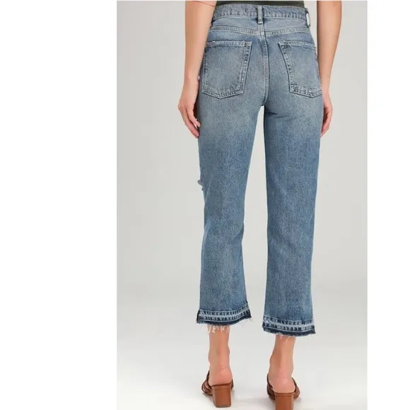 NWT Free People Lita Distressed High-Waist Jeans