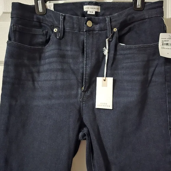 NWT Good American x Calik Denim Always Fits Good Legs Skinny Jeans, Sz 14-18.