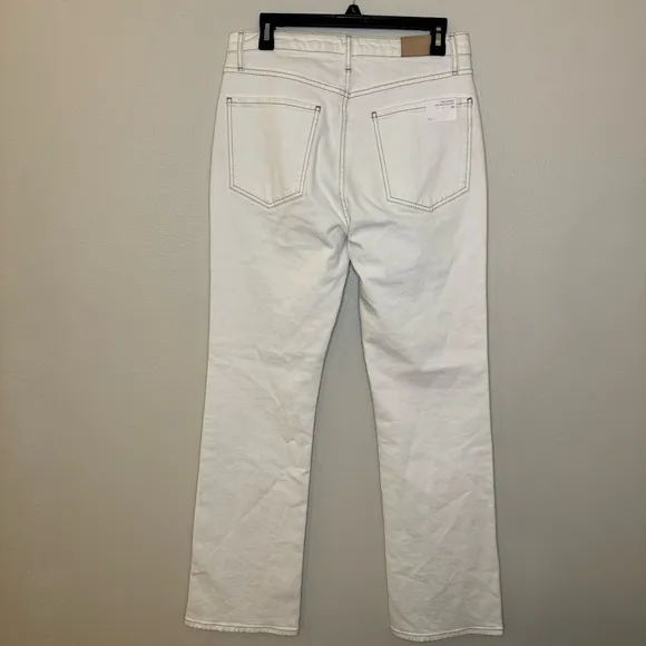 NWT RAILS The Sunset High Rise Slim Flare White Jeans Women Size 30