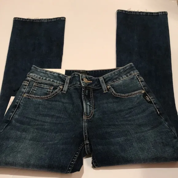 NWT SILVER AVERY Slim boot high rise curvy jeans denim 29 x 31