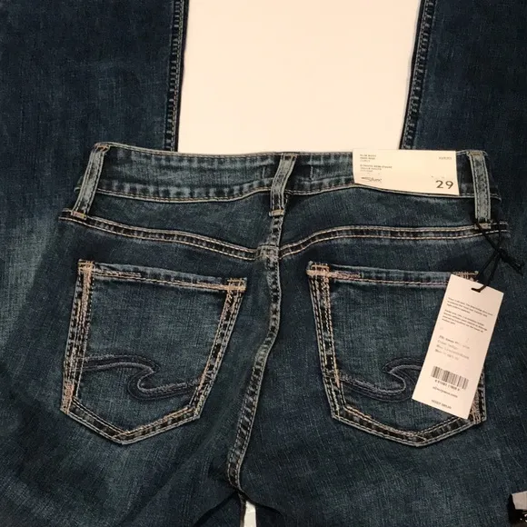 NWT SILVER AVERY Slim boot high rise curvy jeans denim 29 x 31