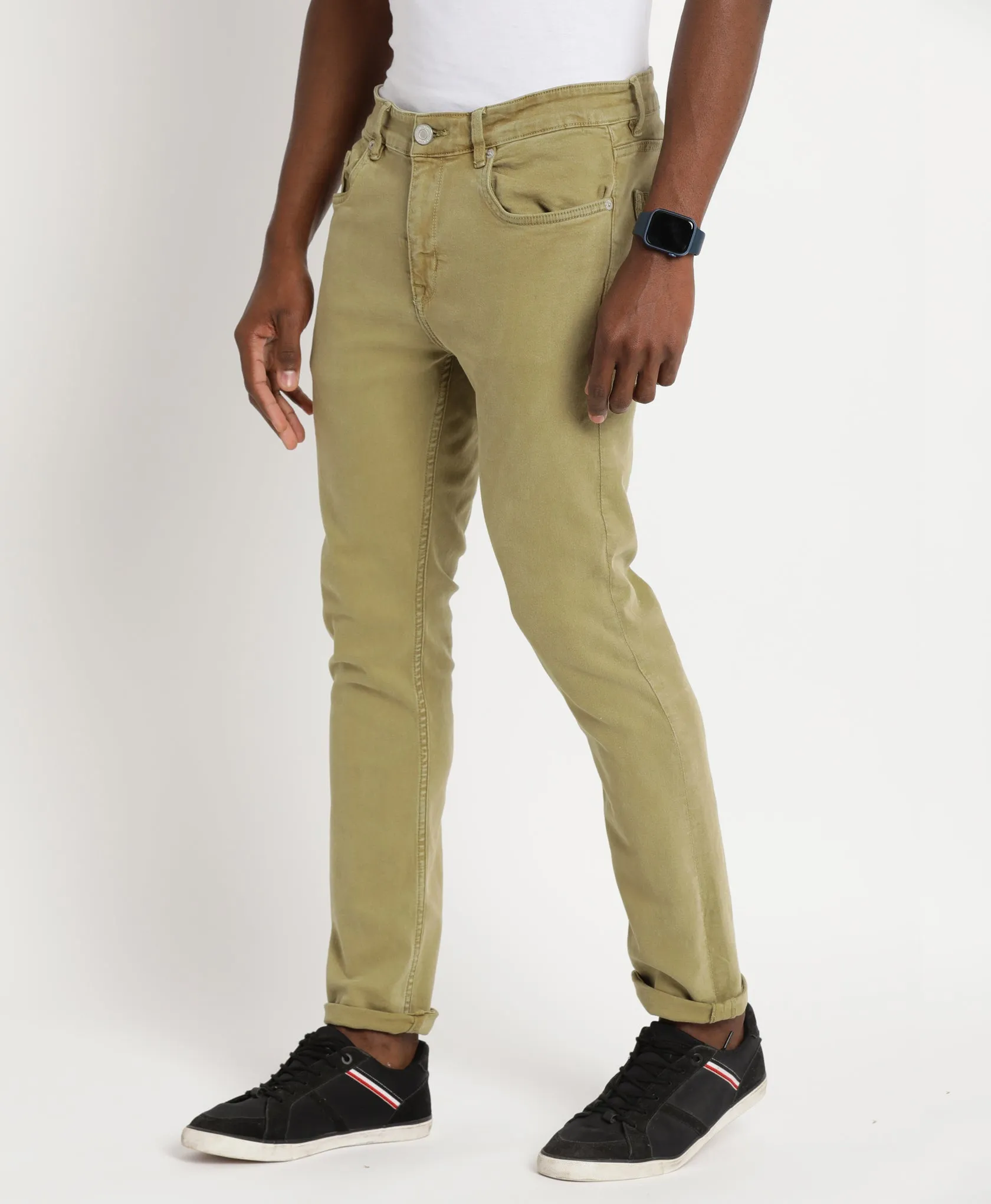 Olive Slim-fit Jeans