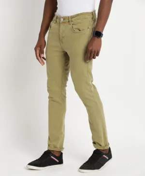 Olive Slim-fit Jeans