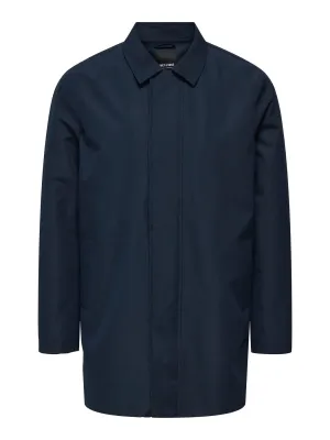 Only and Sons Hall Coat Navy