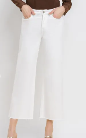Optic White Wide Leg Jeans