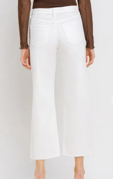 Optic White Wide Leg Jeans