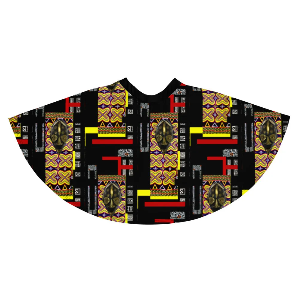 Origen Destination |On-Arrival Point of Origɛn African Symbol-inspired Flare Skirt