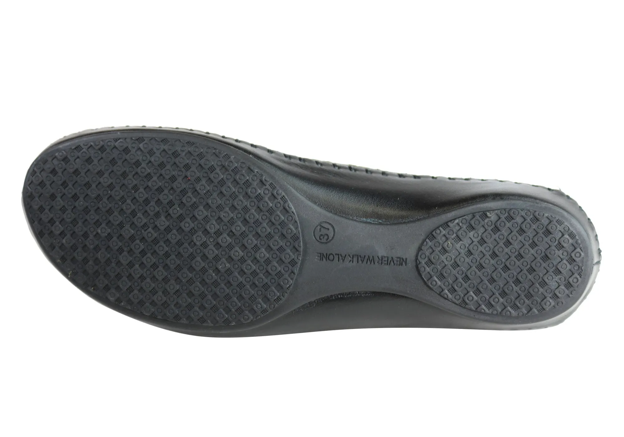 Orizonte Rosemary Womens European Comfortable Soft Leather Flat Shoes