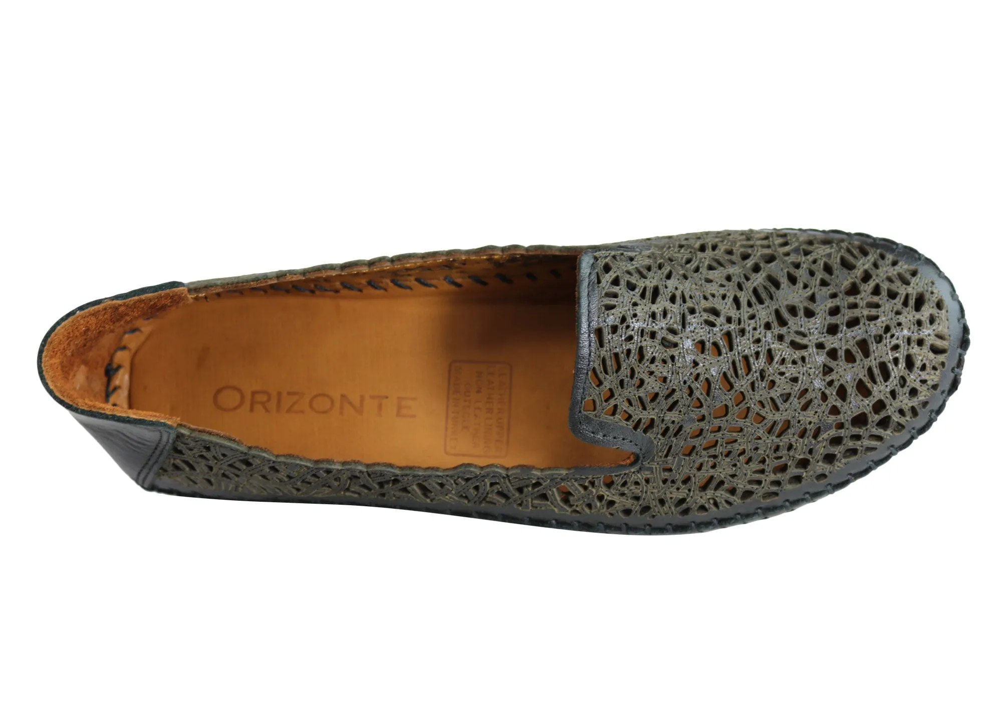 Orizonte Rosemary Womens European Comfortable Soft Leather Flat Shoes