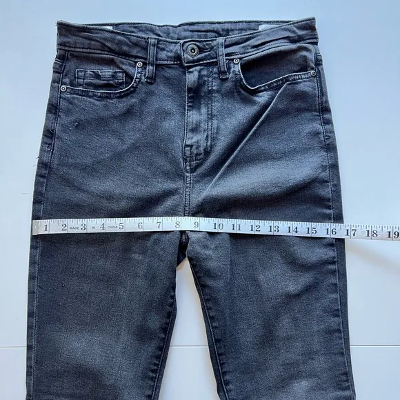 Outland Denim Harriet Organic Cotton Blend Skinny Jeans, WASHED BLACK, Size 27