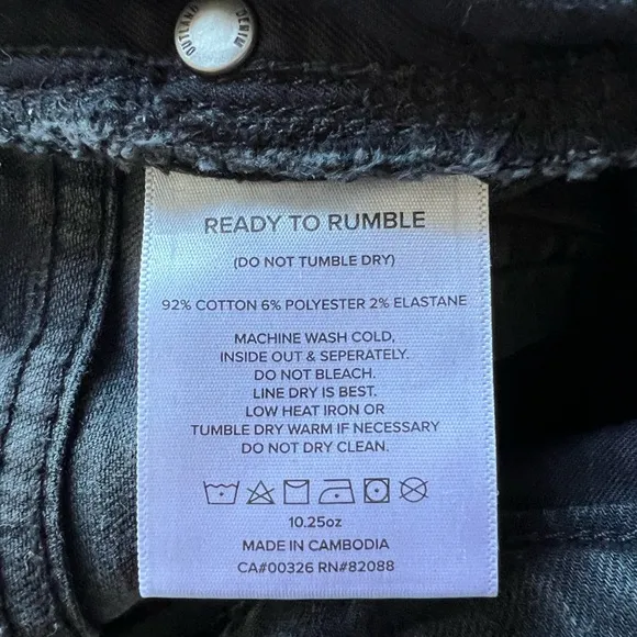 Outland Denim Harriet Organic Cotton Blend Skinny Jeans, WASHED BLACK, Size 27