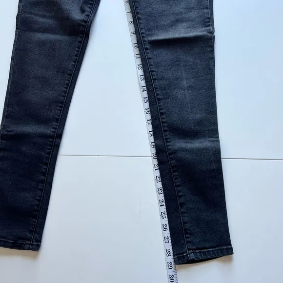 Outland Denim Harriet Organic Cotton Blend Skinny Jeans, WASHED BLACK, Size 27