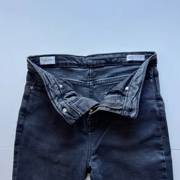 Outland Denim Harriet Organic Cotton Blend Skinny Jeans, WASHED BLACK, Size 27