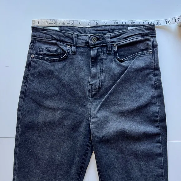 Outland Denim Harriet Organic Cotton Blend Skinny Jeans, WASHED BLACK, Size 27