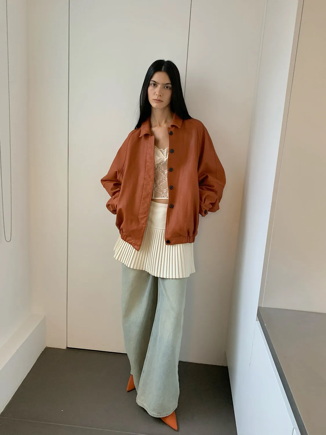 Oversized Sheepskin Jacket
