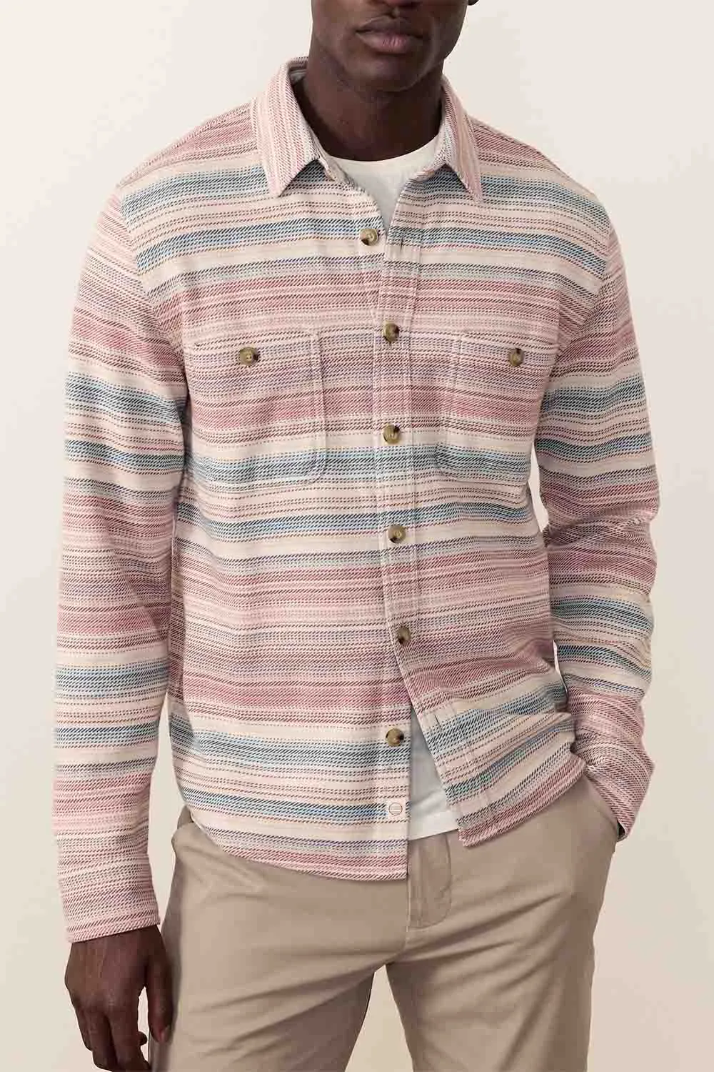 PACIFICA STRETCH SHIRT Warm Baja Stripe