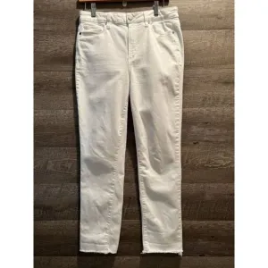 Paige Hoxton Slim White Stretch Jeans Size 30