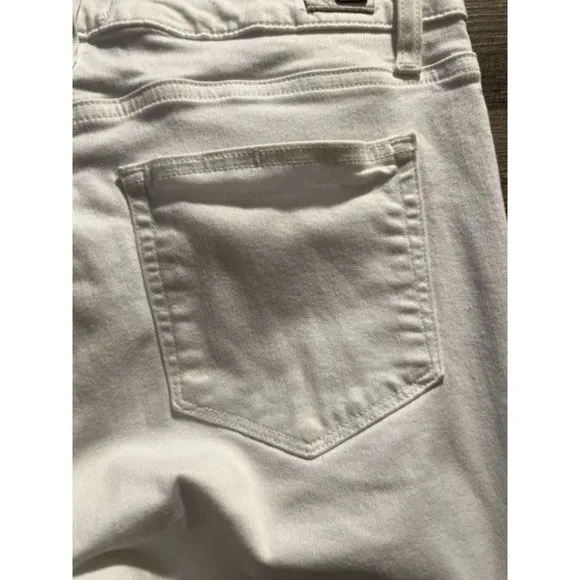 Paige Hoxton Slim White Stretch Jeans Size 30