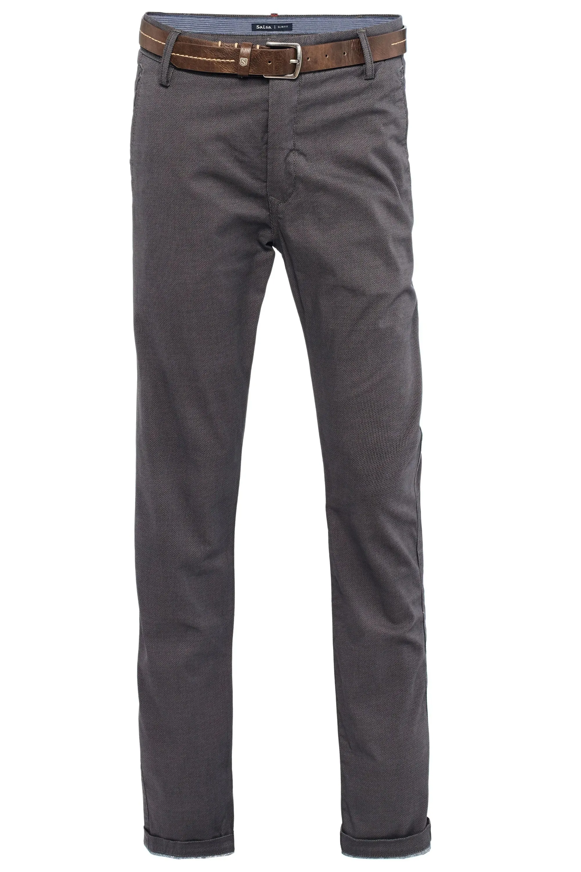 PANTALÓN CHINO SLENDER SLIM CARROT CON CINTURÓN DE REGALO