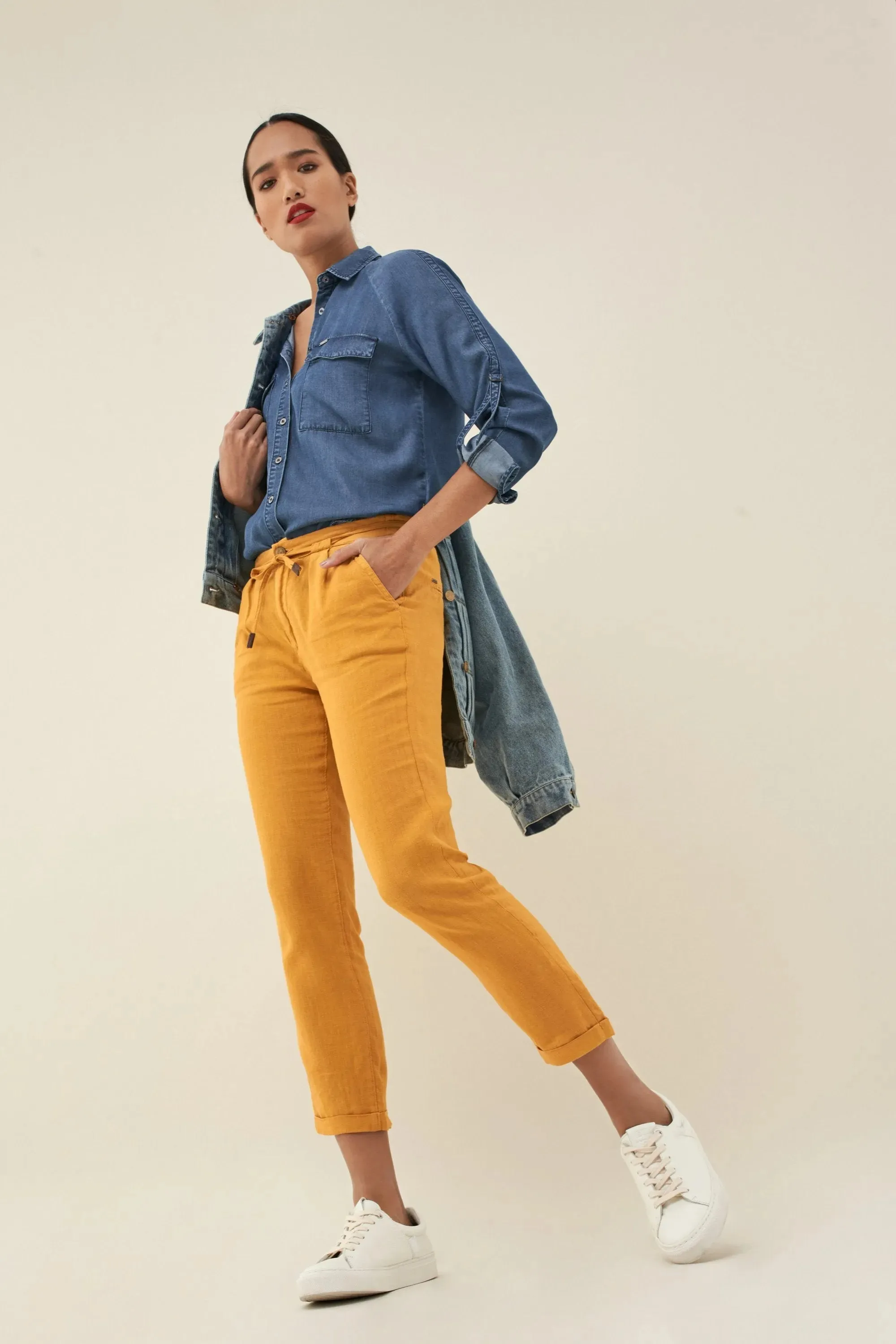 PANTALONES JUNE JOGGER DE LINO
