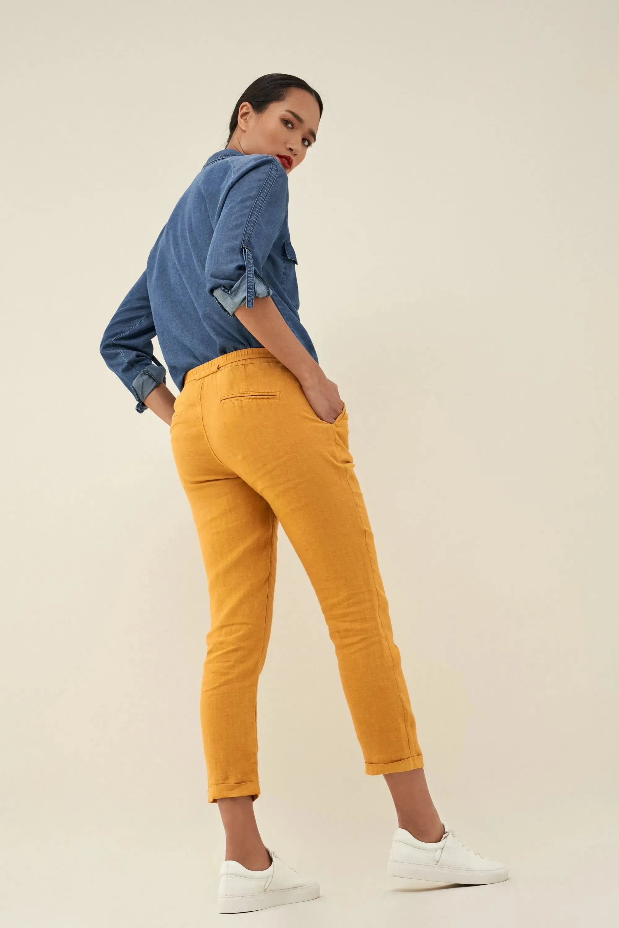 PANTALONES JUNE JOGGER DE LINO