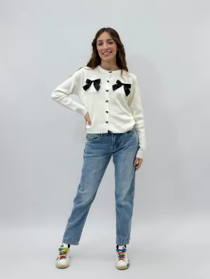 Pantaloni jeans mum fit regular