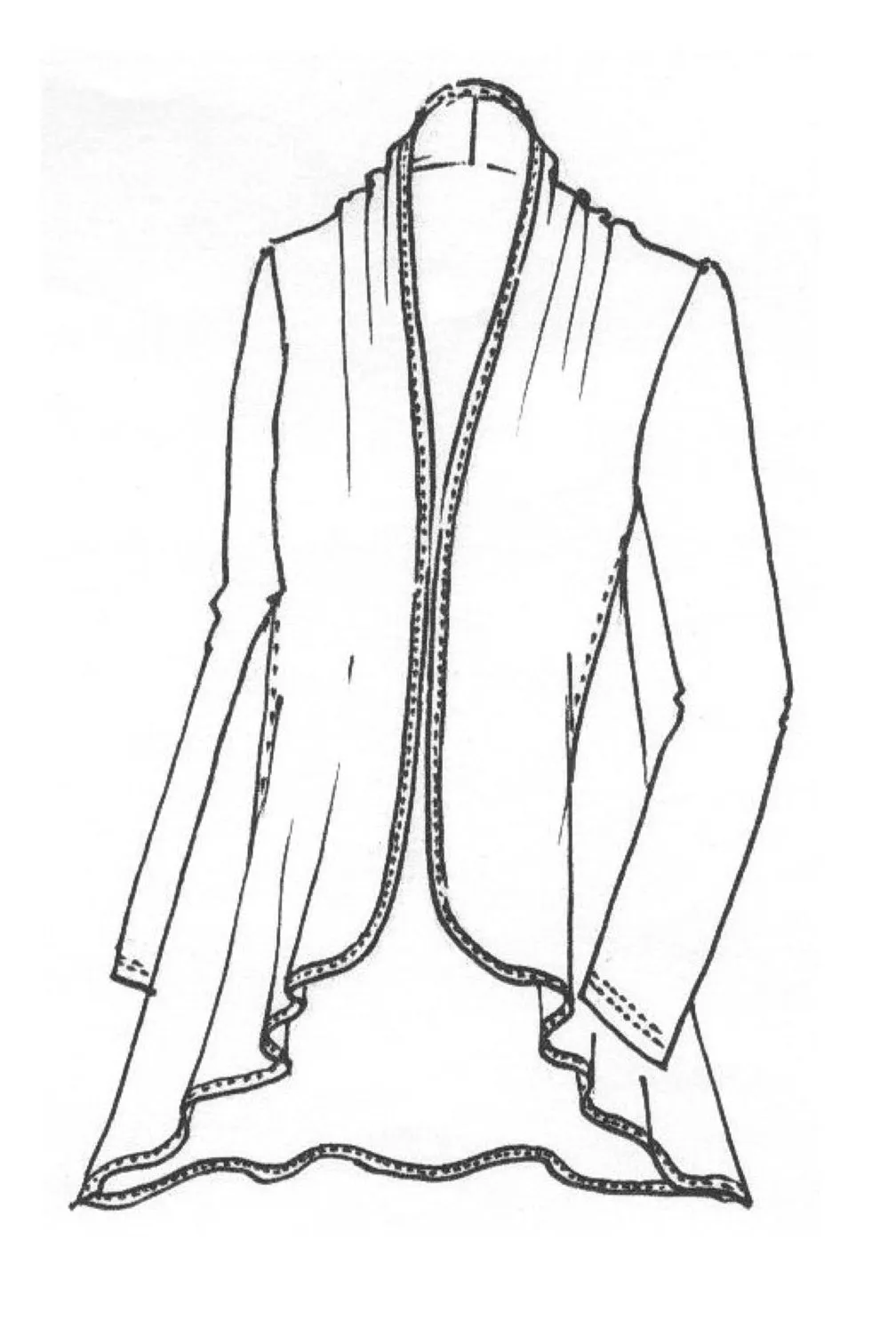 PAULA RYAN Easy Fit Panelled Cardigan - Merino