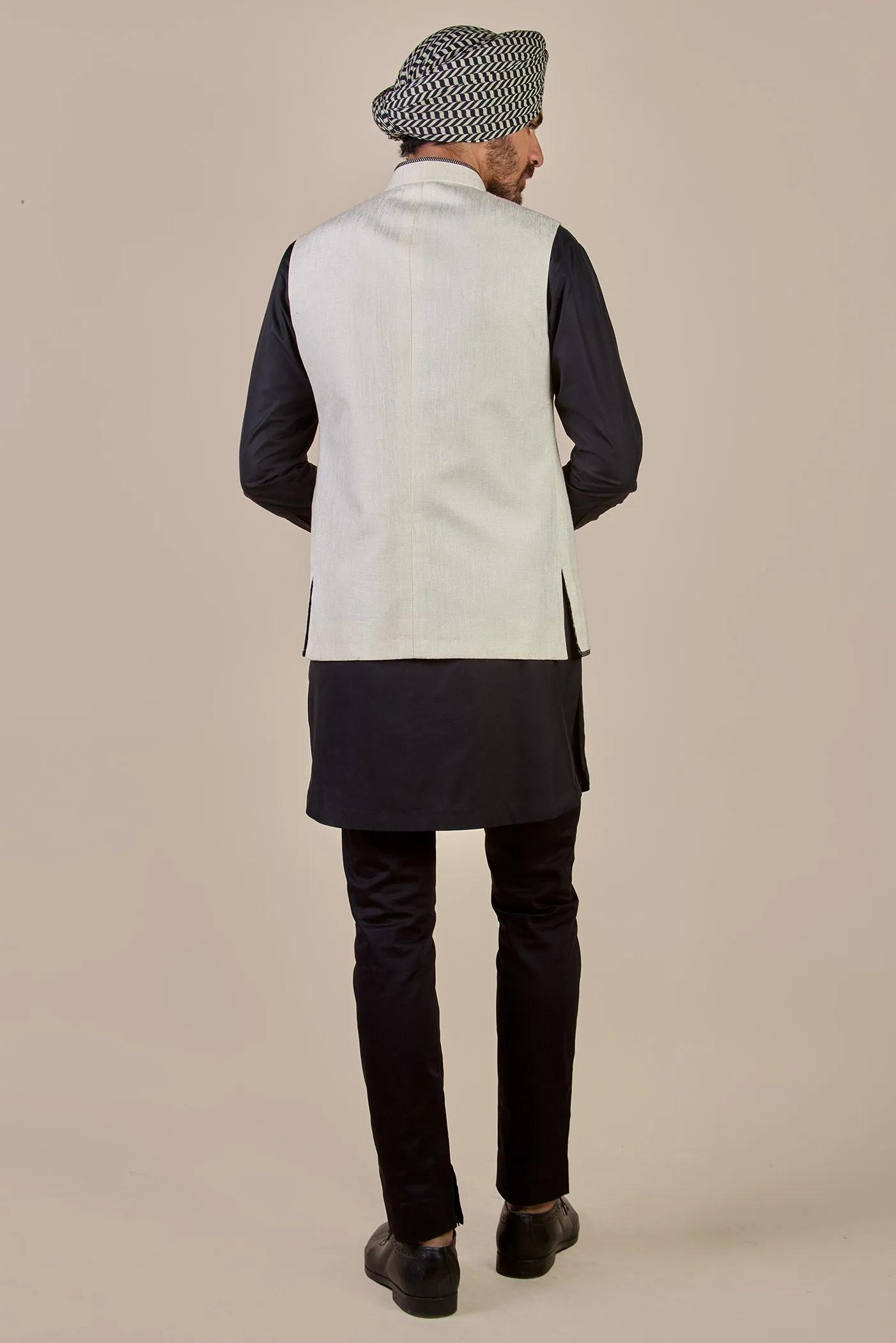 Pearl Ivory Nehru Jacet