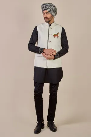 Pearl Ivory Nehru Jacet