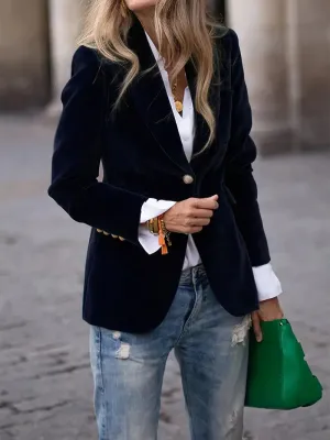 Penelope™ | Elegant velvet blazer