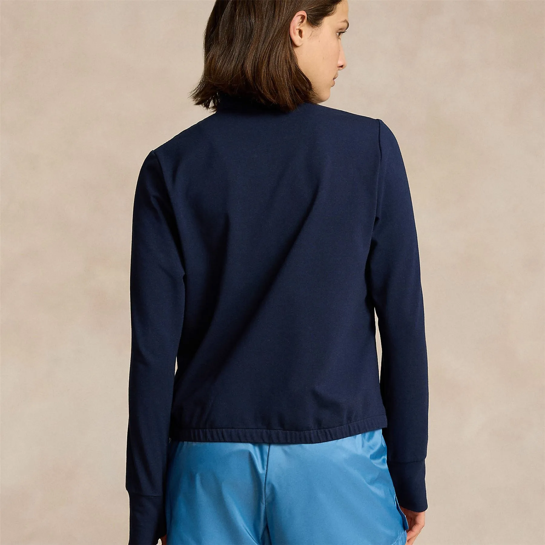 Performance Quilted Full Zip Jacket Refined Navy/Course Green