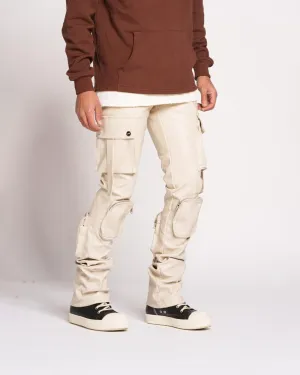 PHEELINGS NEVER LOOK BACK LEATHER CARGO STACK DENIM (NATURAL)