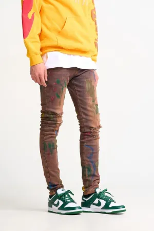 PHEELINGS "WAKE YOUR DREAMS" DENIM (BROWN WASH)
