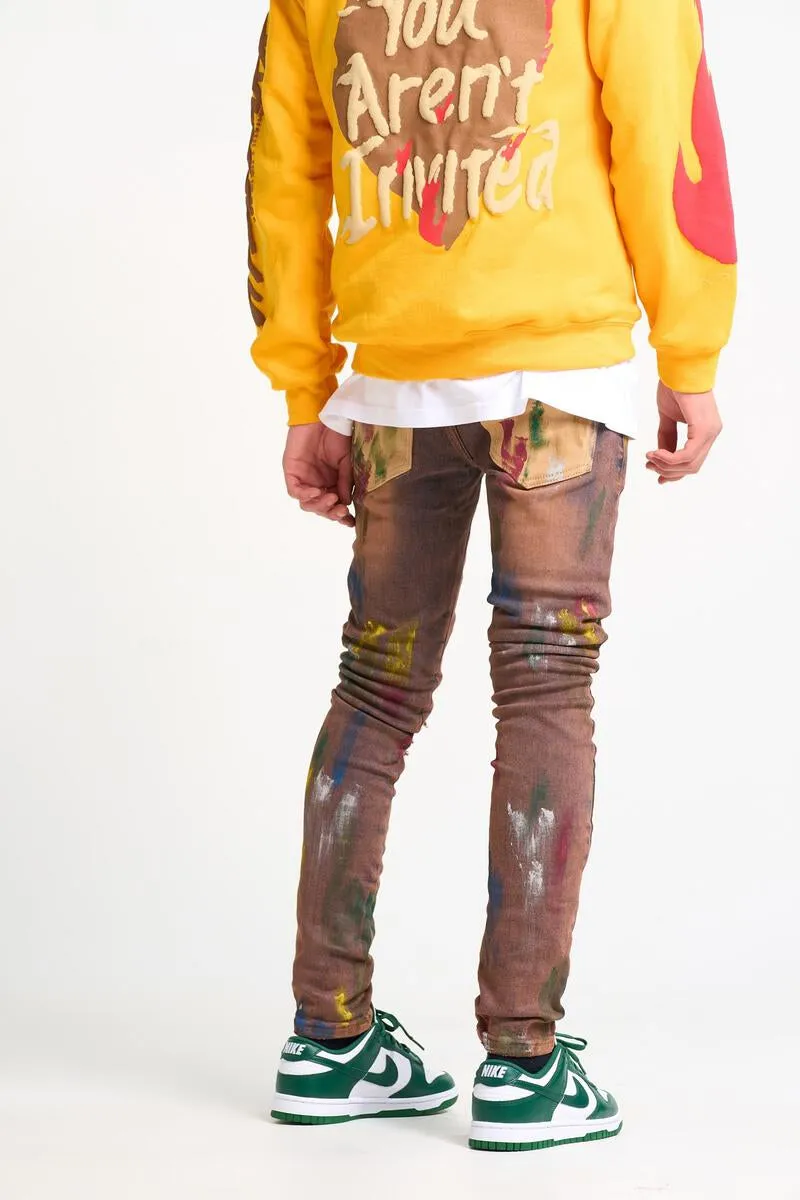 PHEELINGS "WAKE YOUR DREAMS" DENIM (BROWN WASH)