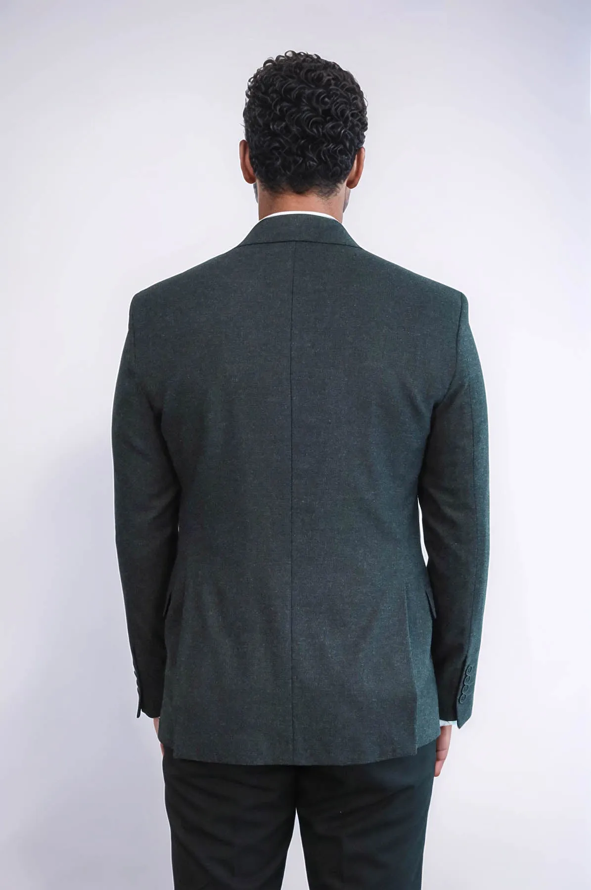 Plain Slim Fit Sport Anthracite Men Blazer - Wessi