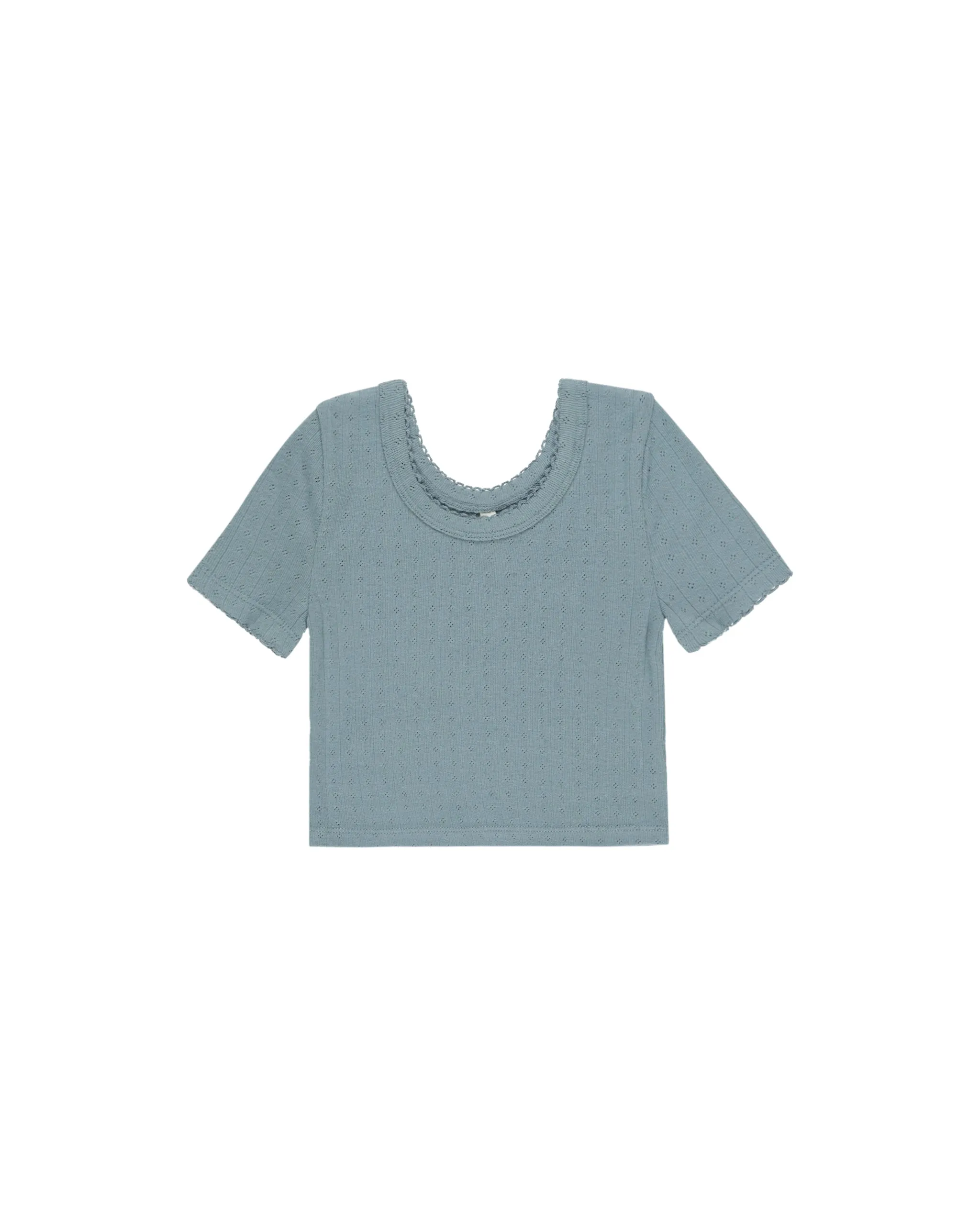 Pointelle Ocean Tee