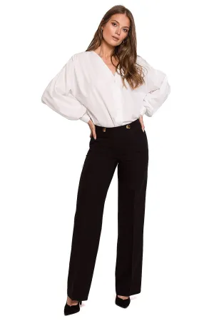 Powerfully Polished: Straight-Leg Trousers