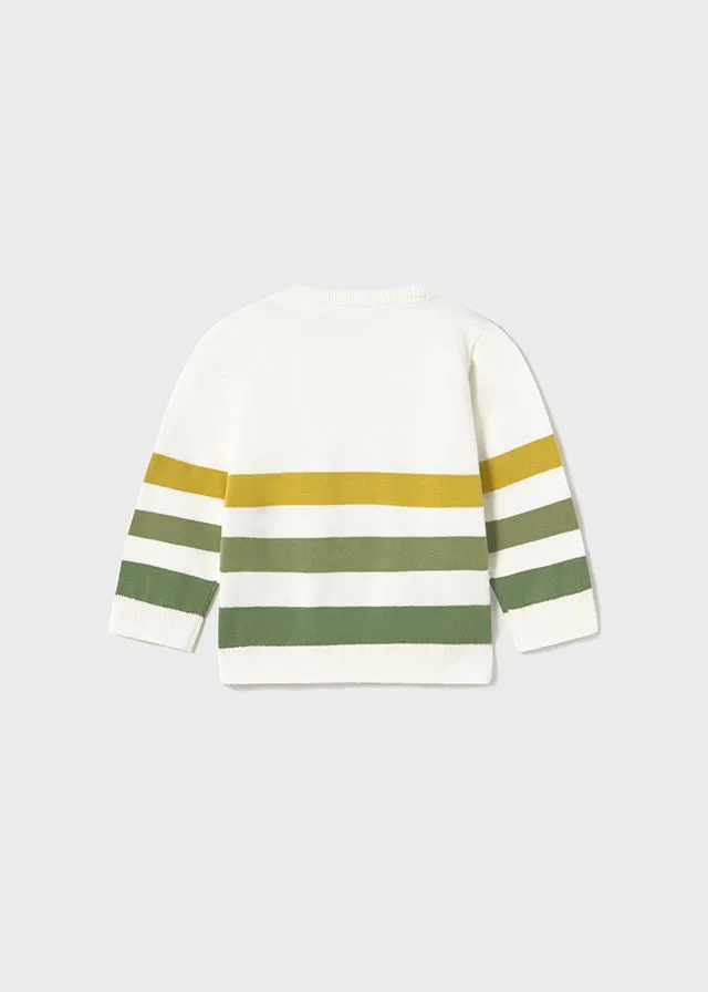 Pre-Order Mayoral 1108 Sage Polo Shirt, Mayoral 1582 Denim Jeans and Mayoral 1301 Stripe Jumper