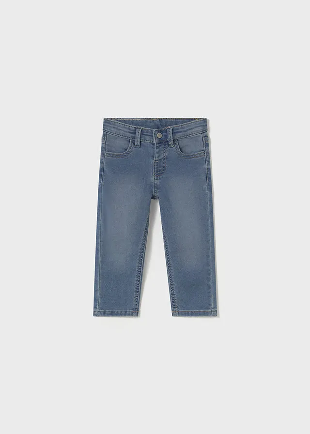 Pre-Order Mayoral 1108 Sage Polo Shirt, Mayoral 1582 Denim Jeans and Mayoral 1301 Stripe Jumper