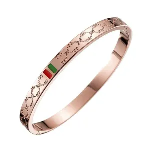 Premium Quality Stainless Steel Gold Plated Fashion Bracelet Bangle for Men & Women