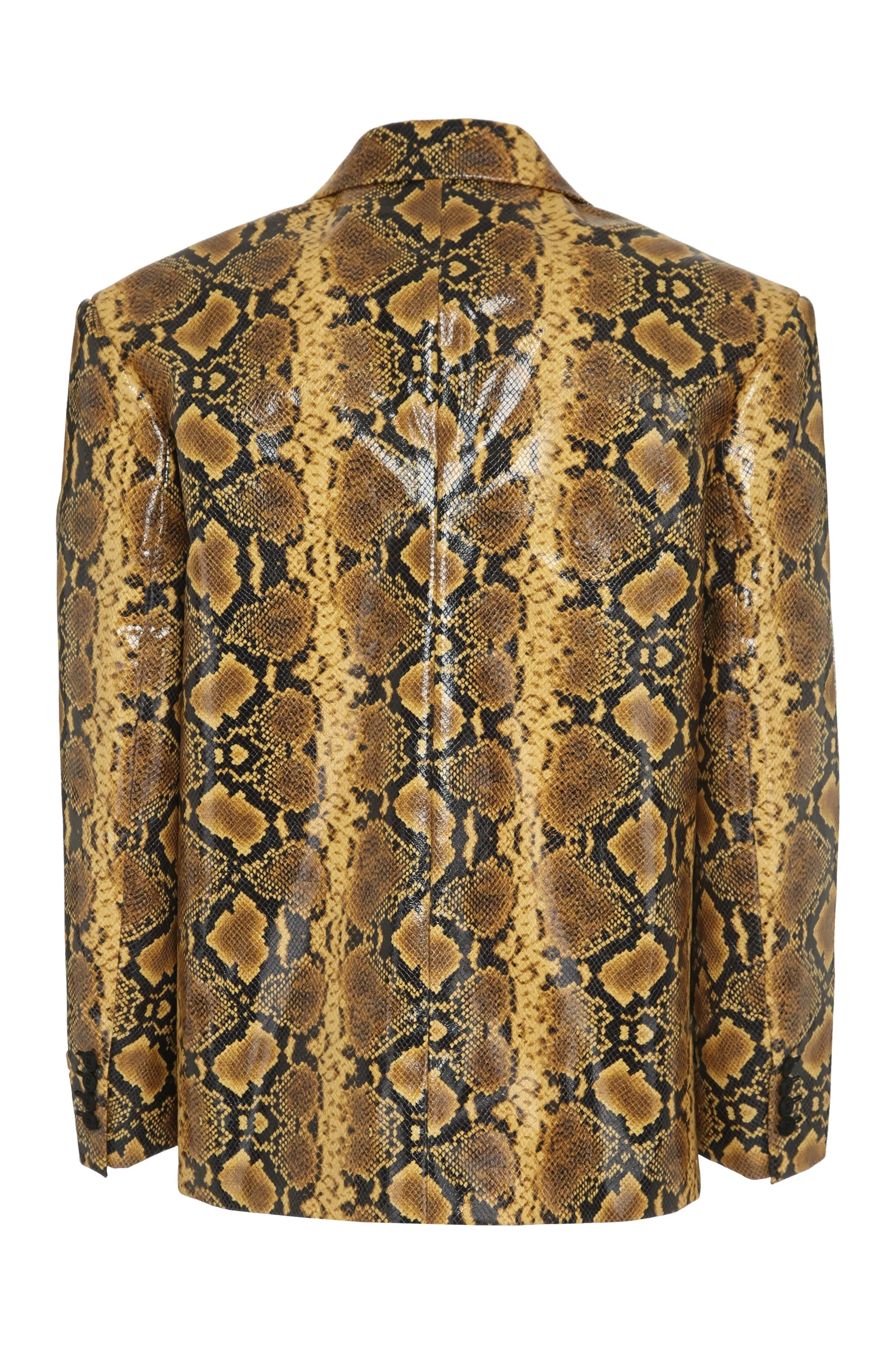 Printed double-breasted jacket