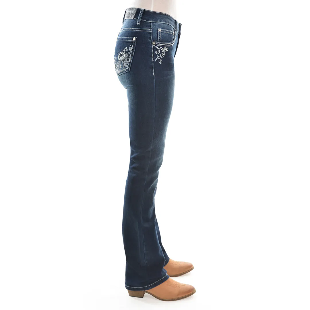Pure Western Rosie Boot Cut Jean Dark Night