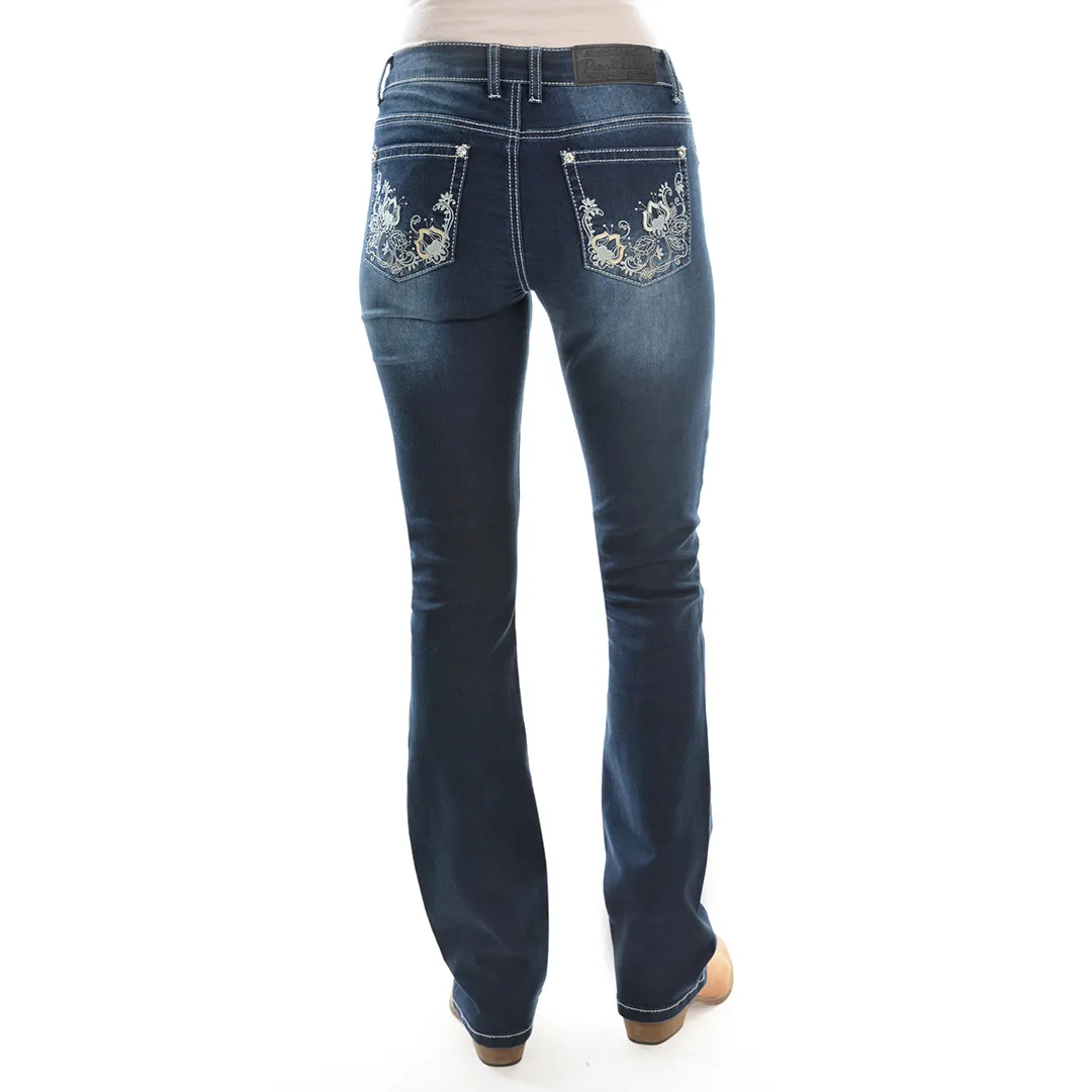 Pure Western Rosie Boot Cut Jean Dark Night