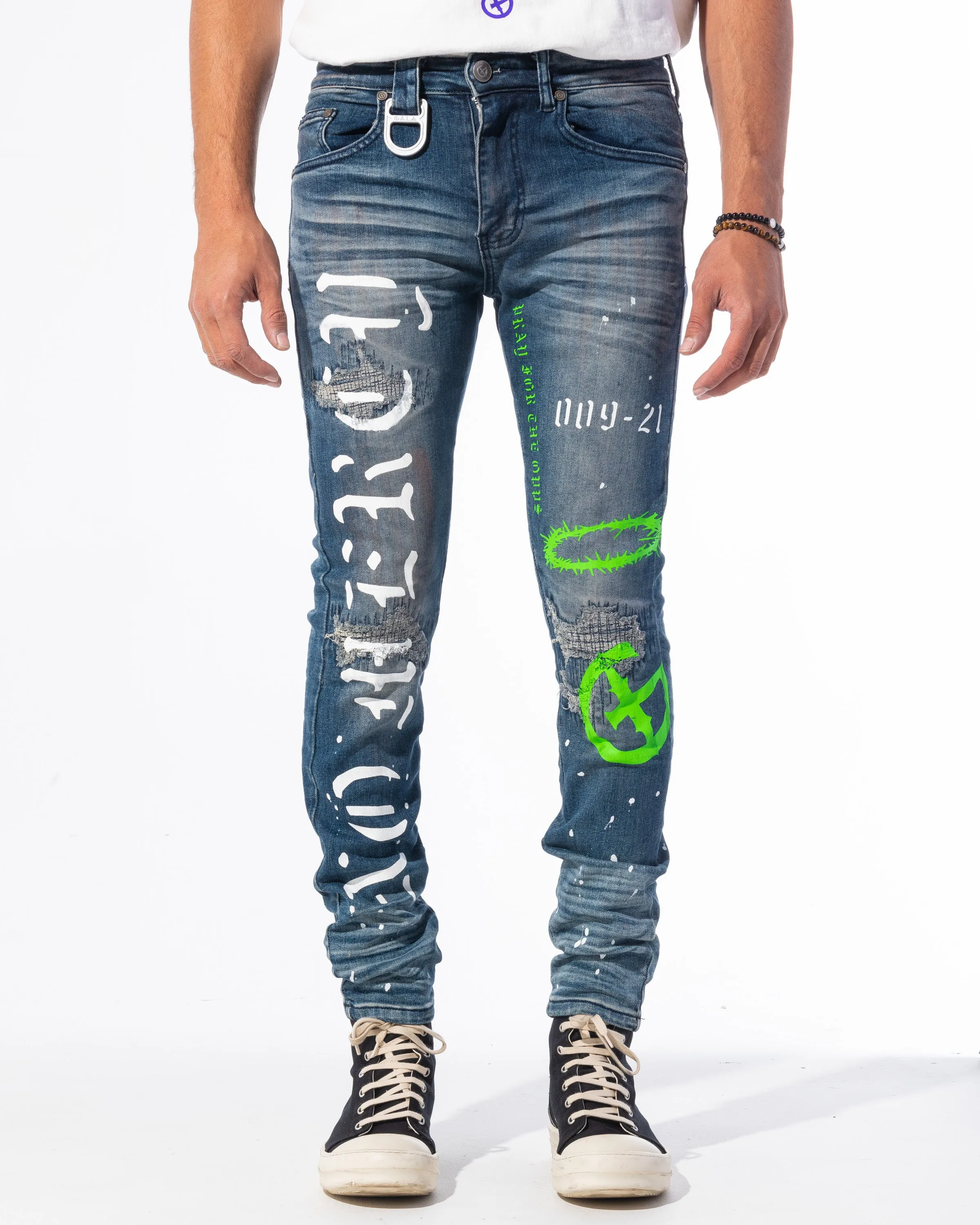 "ACCOMPLICE" DENIM (GREEN)